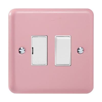 Varilight XY6W.RP Lily Pastel Rose Pink 1 Gang 13A Switched Fused Spur