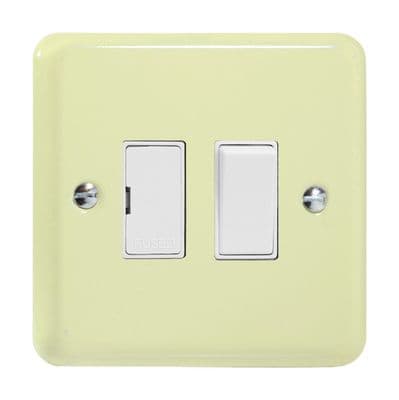Varilight XY6W.WC Lily Pastel White Chocolate 1 Gang 13A Switched Fused Spur