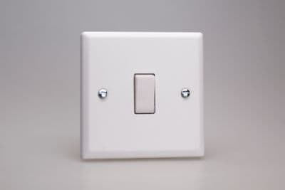 Varilight XY7W.CW Urban Chalk White 1 Gang 10A Intermediate Rocker Light Switch