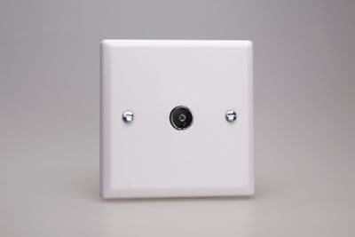 Varilight XY8.CW Urban Chalk White 1 Gang Co-Axial TV Socket