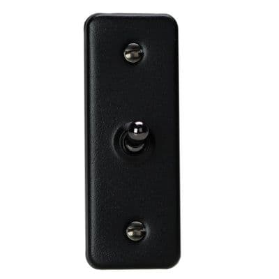 Varilight XYAT1.MB Urban Matt Black 1 Gang 10A 1 or 2 Way Toggle Architrave Switch