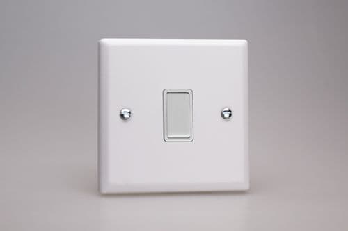 Varilight XYBR1W.CW Urban Chalk White 1 Gang 10A Retractive Switch