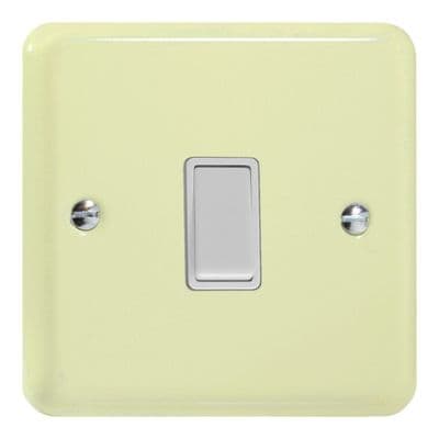 Varilight XYBR1W.WC Lily White Chocolate 1 Gang 10A Retractive Switch