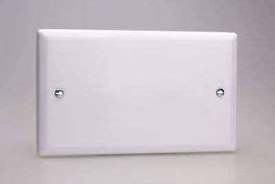 Varilight XYDB.CW Urban Chalk White 2 Gang Double Blank Plate