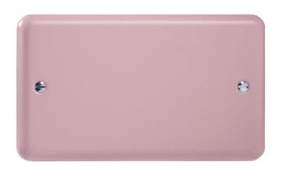 Varilight XYDB.RP Lily Pastel Rose Pink 2 Gang Double Blank Plate