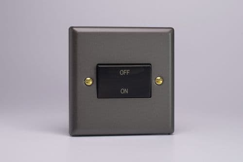 Varilight XYFIB.SL Vogue Slate 1 Gang 10A Fan Isolating Switch (3 Pole)