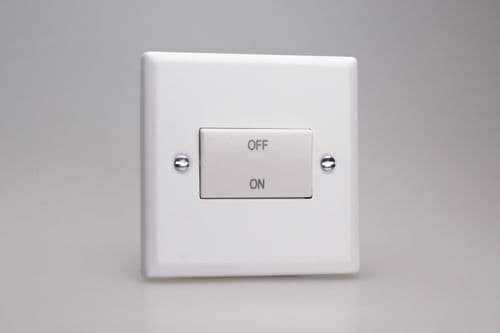 Varilight XYFIW.CW Urban Chalk White 1 Gang 10A Fan Isolating Switch (3 Pole)