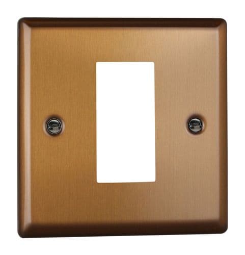 Varilight XYG1.BZ Urban Brushed Bronze DataGrid Plate (1 DataGrid Space)