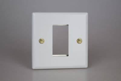 Varilight XYG1.MW Vogue Matt White DataGrid Plate (1 Grid Space)