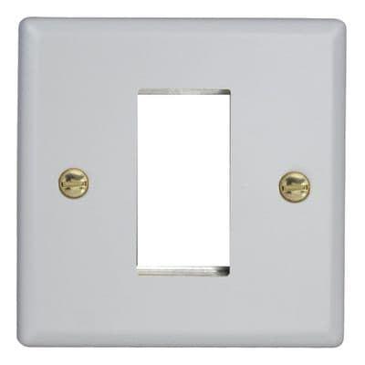 Varilight XYG1.MW Vogue Matt White DataGrid Plate (1 Grid Space)