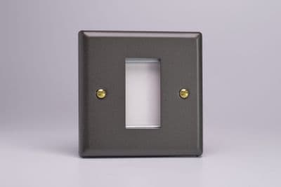 Varilight XYG1.SL Vogue Slate DataGrid Plate (1 DataGrid Space)