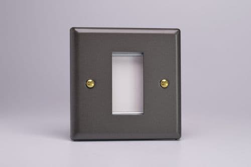 Varilight XYG1.SL Vogue Slate DataGrid Plate (1 DataGrid Space)