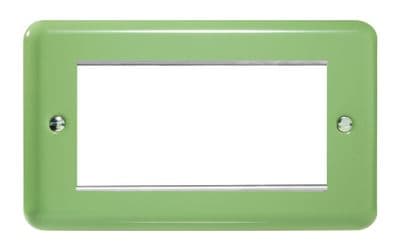 Varilight XYG4.BG Lily Pastel Beryl Green DataGrid Twin Plate (4 DataGrid Spaces)