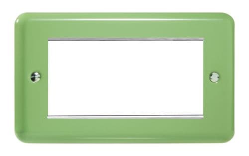 Varilight XYG4.BG Lily Pastel Beryl Green DataGrid Twin Plate (4 DataGrid Spaces)