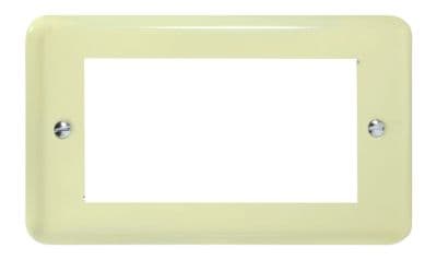 Varilight XYG4.WC Lily Pastel White Chocolate DataGrid Twin Plate (4 DataGrid Spaces)
