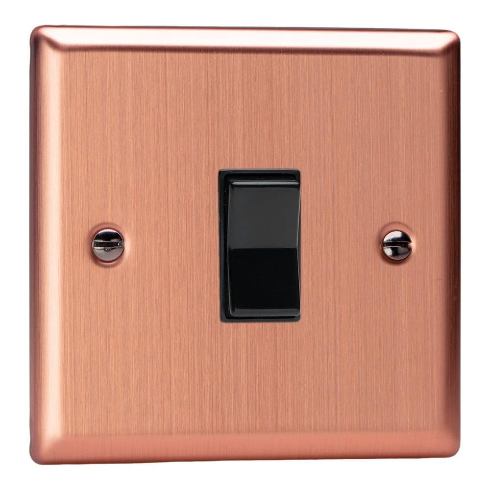 Varilight XYKR1B BC Urban Brushed Copper 1 Gang 10A 2 Way & Off ...