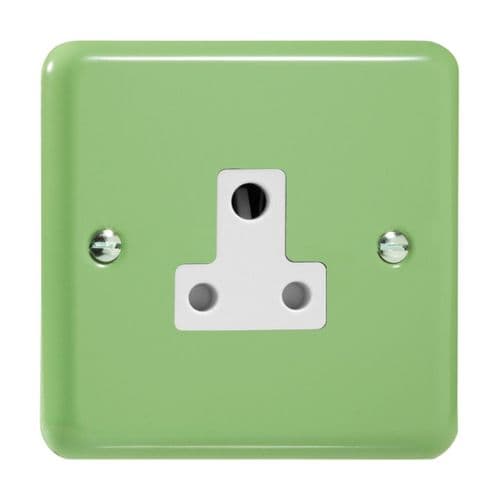 Varilight XYRP5AW.BG Lily Pastel Beryl Green 1 Gang 5A Round Pin Plug Socket