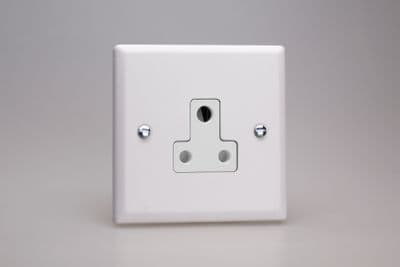 Varilight XYRP5AW.CW Urban Chalk White 1 Gang 5A Round Pin Plug Socket