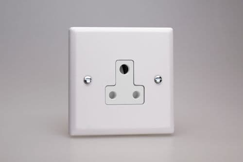 Varilight XYRP5AW.CW Urban Chalk White 1 Gang 5A Round Pin Plug Socket
