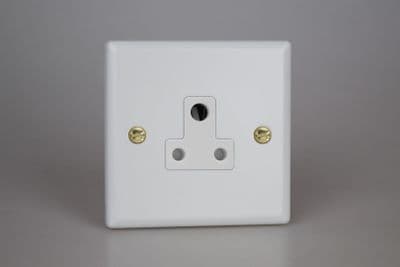 Varilight XYRP5AW.MW Vogue Matt White 1 Gang 5A Round Pin Socket