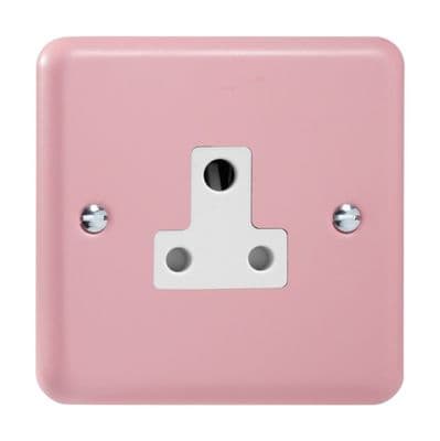 Varilight XYRP5AW.RP Lily Pastel Rose Pink 1 Gang 5A Round Pin Plug Socket