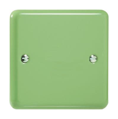 Varilight XYSB.BG Lily Pastel Beryl Green 1 Gang Single Blank Plate