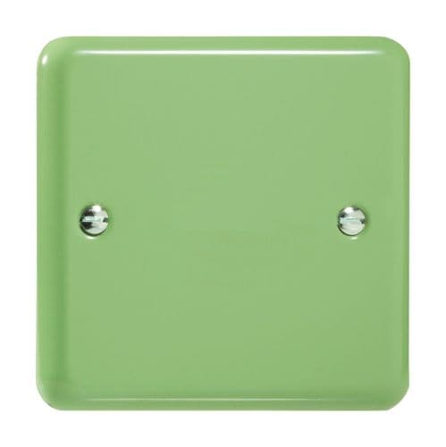 Varilight XYSB.BG Lily Pastel Beryl Green 1 Gang Single Blank Plate