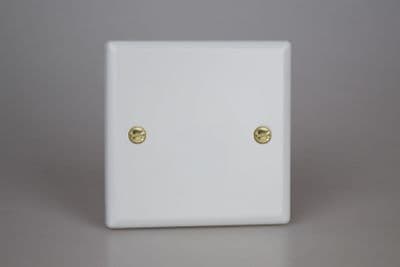 Varilight XYSB.MW Vogue Matt White Single Blank Plate
