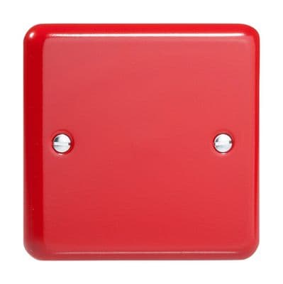 Varilight XYSB.PR Lily Primary Pillar Box Red 1 Gang Single Blank Plate