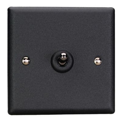 Varilight XYT7.MB Urban Matt Black 1 Gang 10A Intermediate Toggle Light Switch