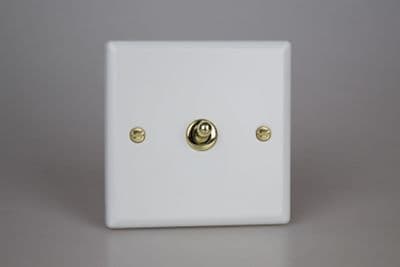 Varilight XYT7V.MW Vogue Matt White 1 Gang 10A Intermediate Toggle Light Switch
