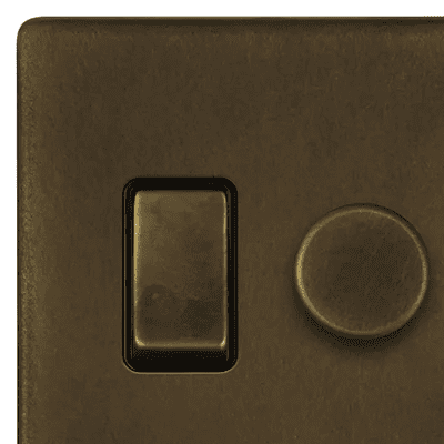 Vintage Brass Switch & Dimmer Combinations