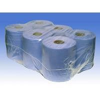 2 Ply Blue Centrefeed roll 180m