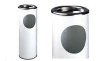 Ash stand and litter bin - White