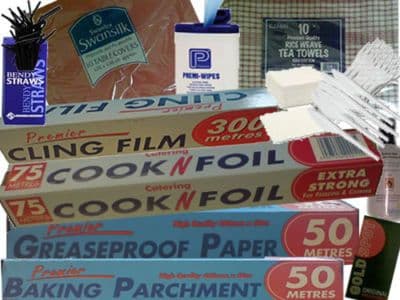 Bumper Christmas Pack: tin foil, cling film, napkins, table covers, etc