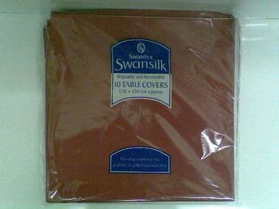 Burgundy Wipeable Tablecovers (50) 120cm x 120cm