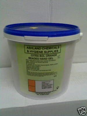 Citra sol Orange Beaded Hand Gel/Cleaner 5 Litre