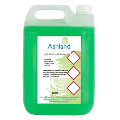 Foaming Hair Shampoo & Body Wash Shower Gel 5 Litre - Apple