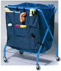 Folding waste cart