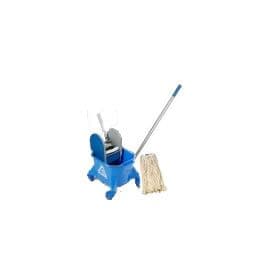 Kentucky Mop Bucket, Mop Shaft & Mop Head Combination Pack - 23L kentucky bucket & Wringer (BLUE)