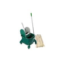 Kentucky Mop Bucket, Mop Shaft & Mop Head Combination Pack - 23L kentucky bucket & Wringer (GREEN)