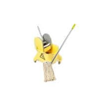 Kentucky Mop Bucket, Mop Shaft & Mop Head Combination Pack - 23L kentucky bucket & Wringer (YELLOW)