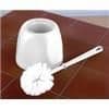 White Toilet Brush and Holder Set