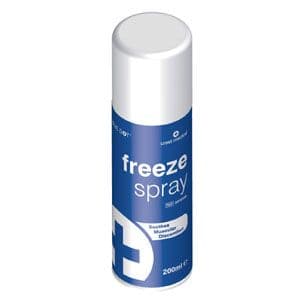 Freeze spray 200ml sports injury first aid spray can from gloves4less.co.uk.