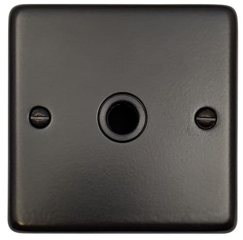 G&H CFB79B Standard Plate Matt Black 1 Gang Flex Outlet Plate
