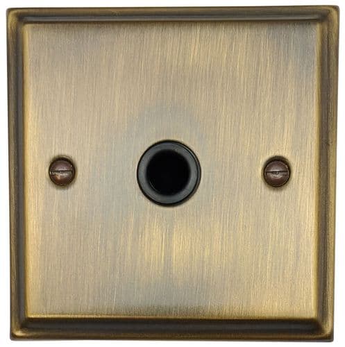 G&H DAB79B Deco Plate Antique Brass 1 Gang Flex Outlet Plate