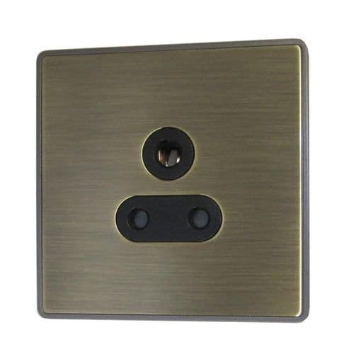 G&H LAB59B Screwless Antique Brass 1 Gang Single 5 Amp Plug Socket