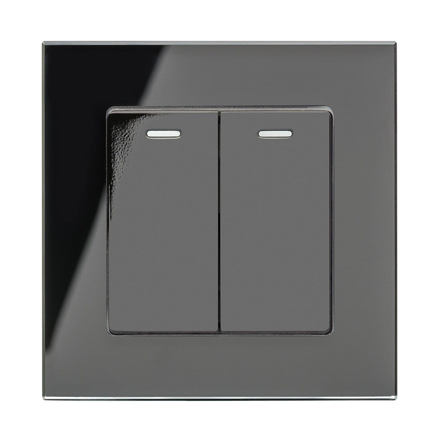 RetroTouch Black & White Pulse Spring Retractive Light Switch – UK Standard, Home Automation