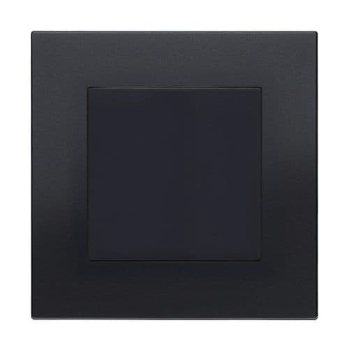 Retrotouch Aura MM13MB-BP1B 1 Gang Blank Plate Single - Matt Black