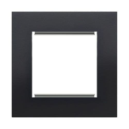Retrotouch Aura MM13MB-EU1B 1 Gang Euro Module Plate - Matt Black